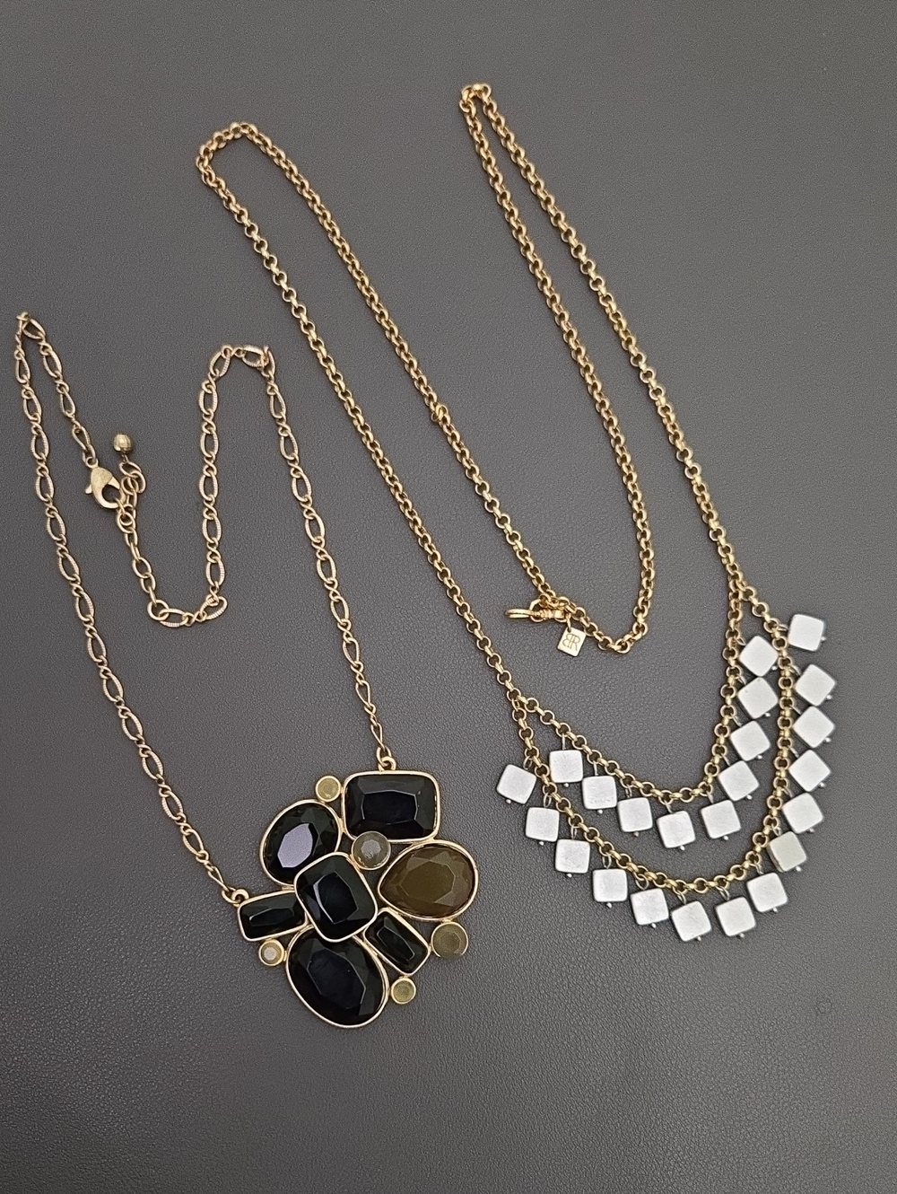 Banana Republic Necklace - Black and Olive Accents